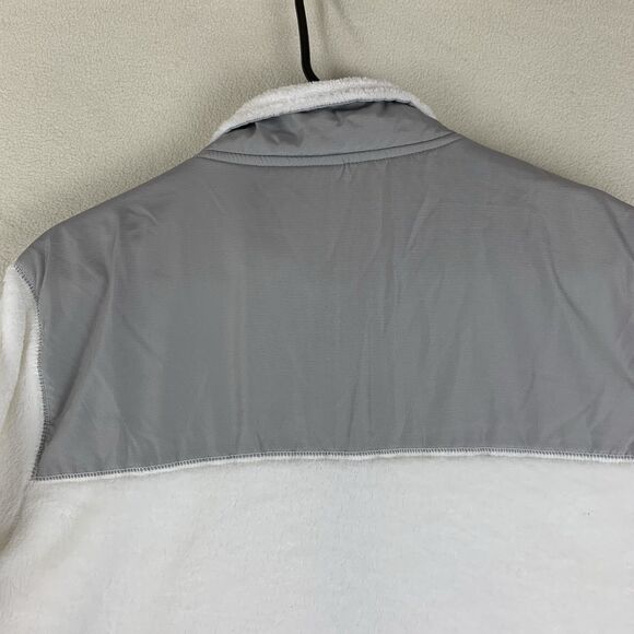 DANSKIN NOW Women's White Sport Fleece Full Zip Pockets Jacket Size XL (16/18) - Picture 9 of 13